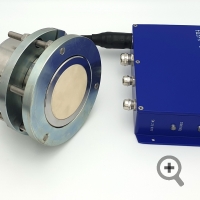 Moisture meter sensor for concrete-mixing machines