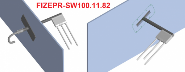 FIZEPR‑SW100.11.82 sensor in a belt grain dryer